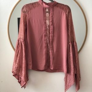 Express bell sleeve blouse